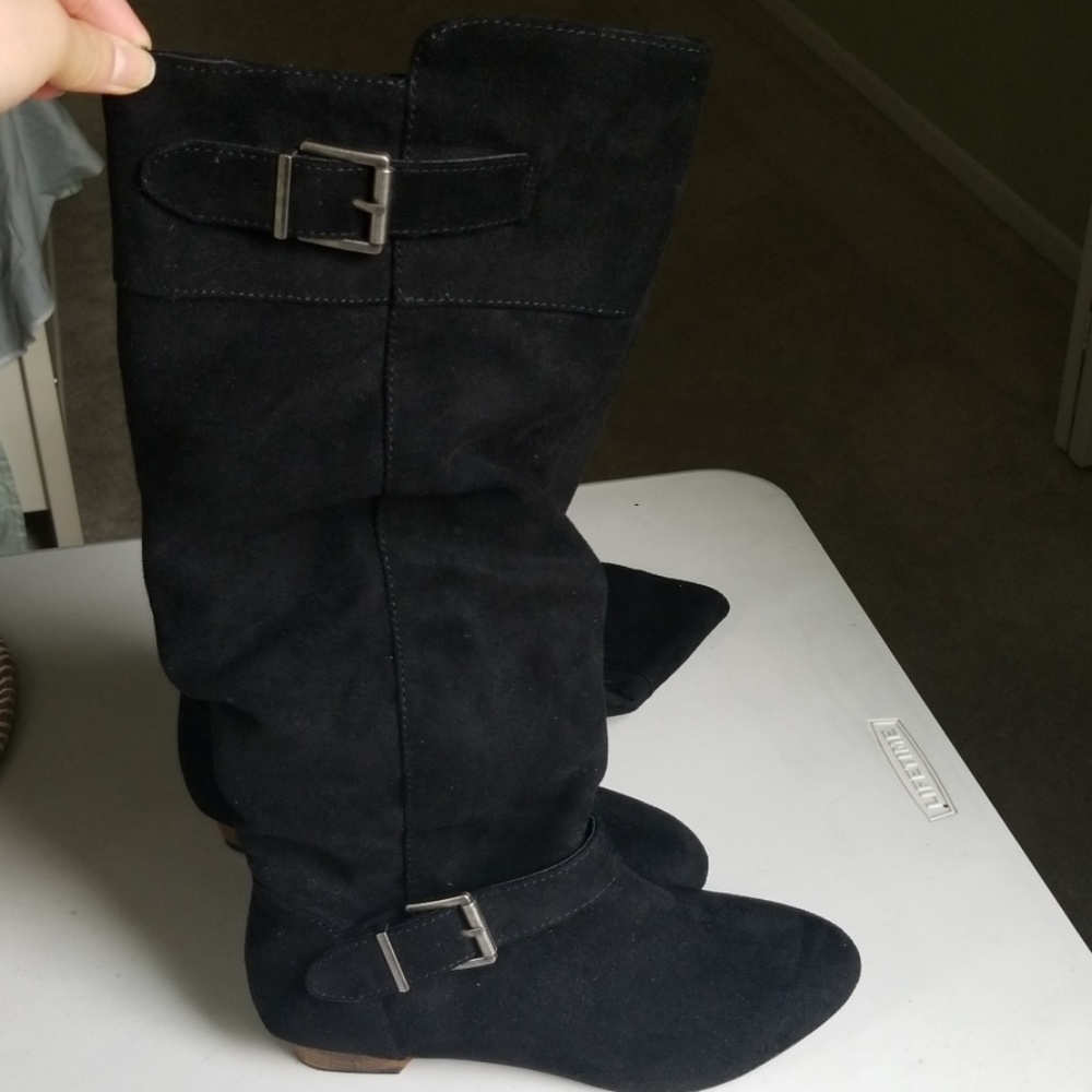 NWOT Black Long Boots